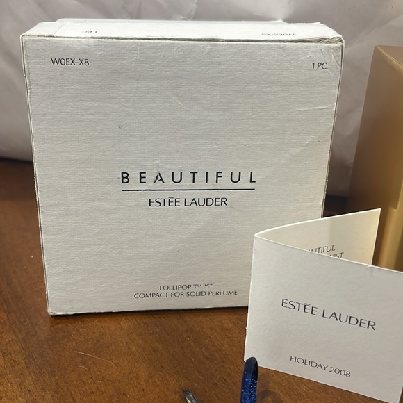 2008 Lollipop Twist Estee Lauder Solid Perfume Compact with box - Picture 3 of 8